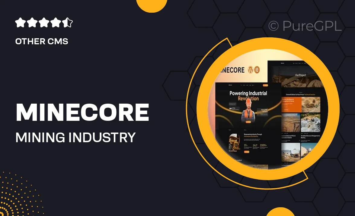 Minecore – Mining & Industry Elementor Template Kit