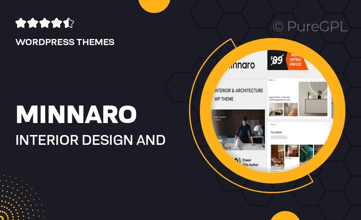 Minnaro– Interior Design and Architecture WordPress Theme