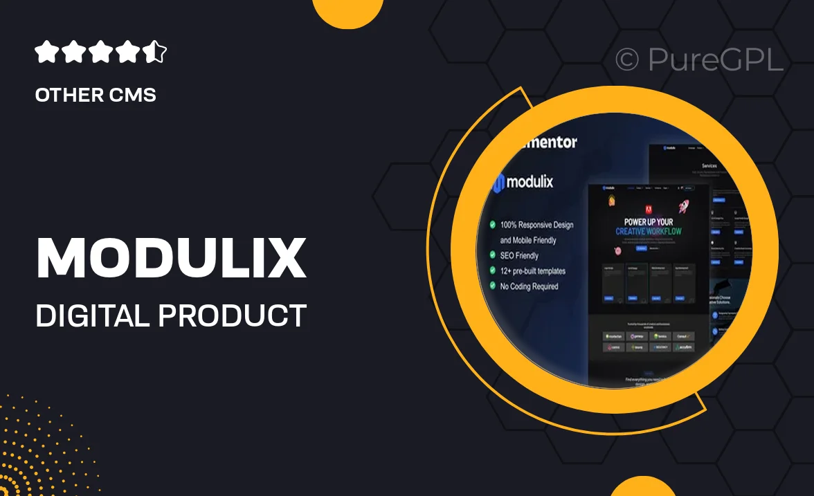 Modulix – Digital Product Store Elementor Pro Template Kit