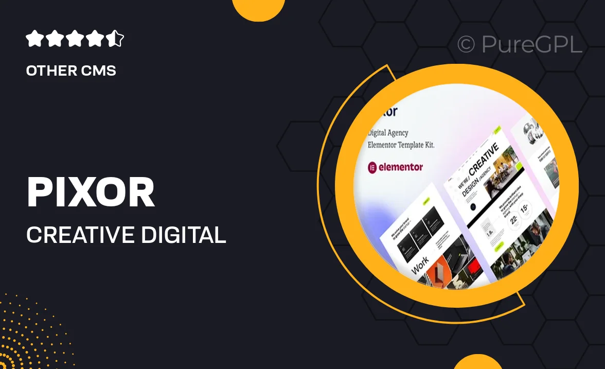 Pixor – Creative Digital Agency Elementor Template Kit