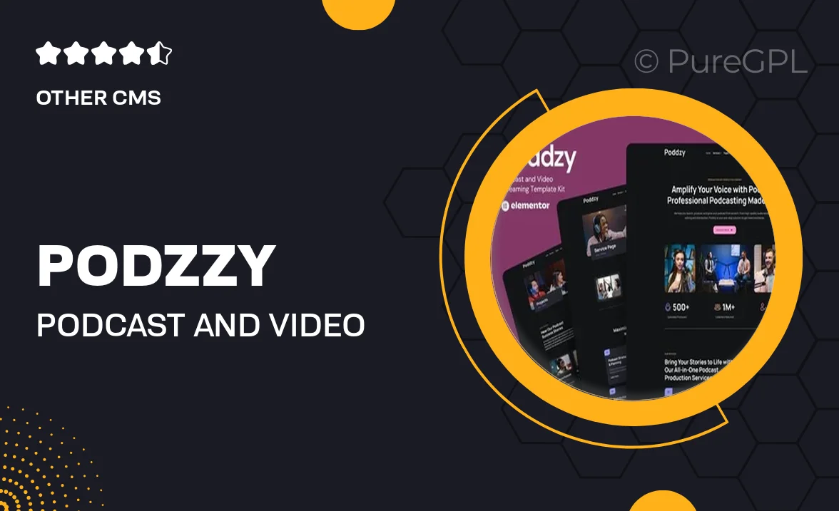 Podzzy – Podcast and Video Streaming Elementor Kit