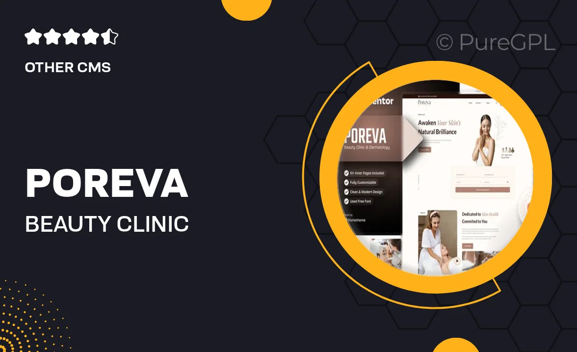 Poreva – Beauty Clinic & Dermatology Elementor Template Kit