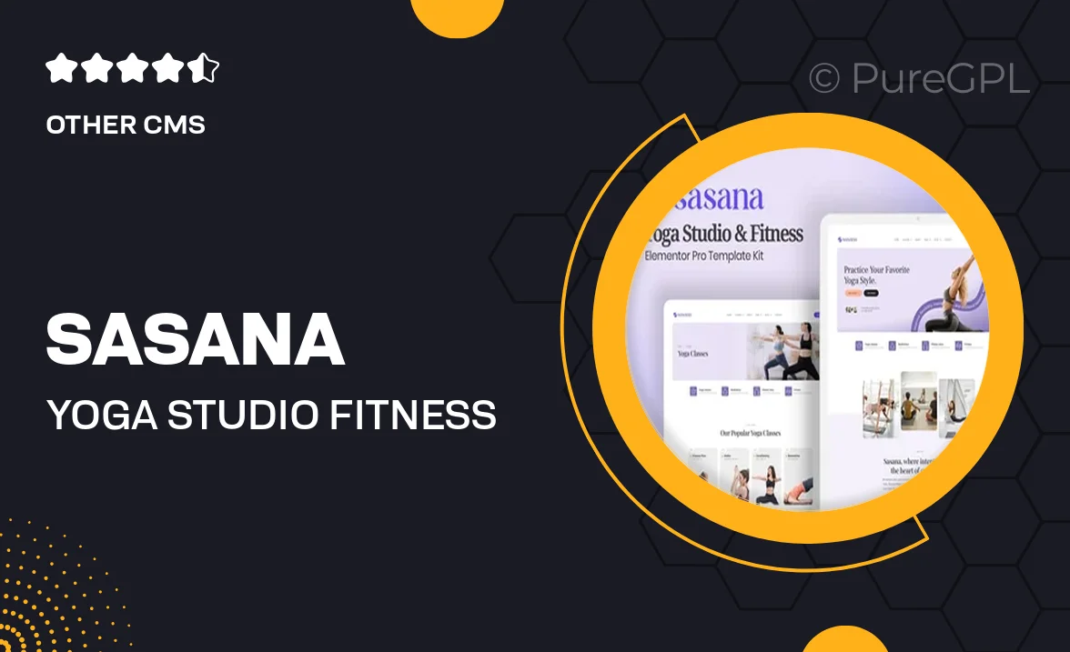 Sasana – Yoga Studio & Fitness Elementor Pro Template Kit
