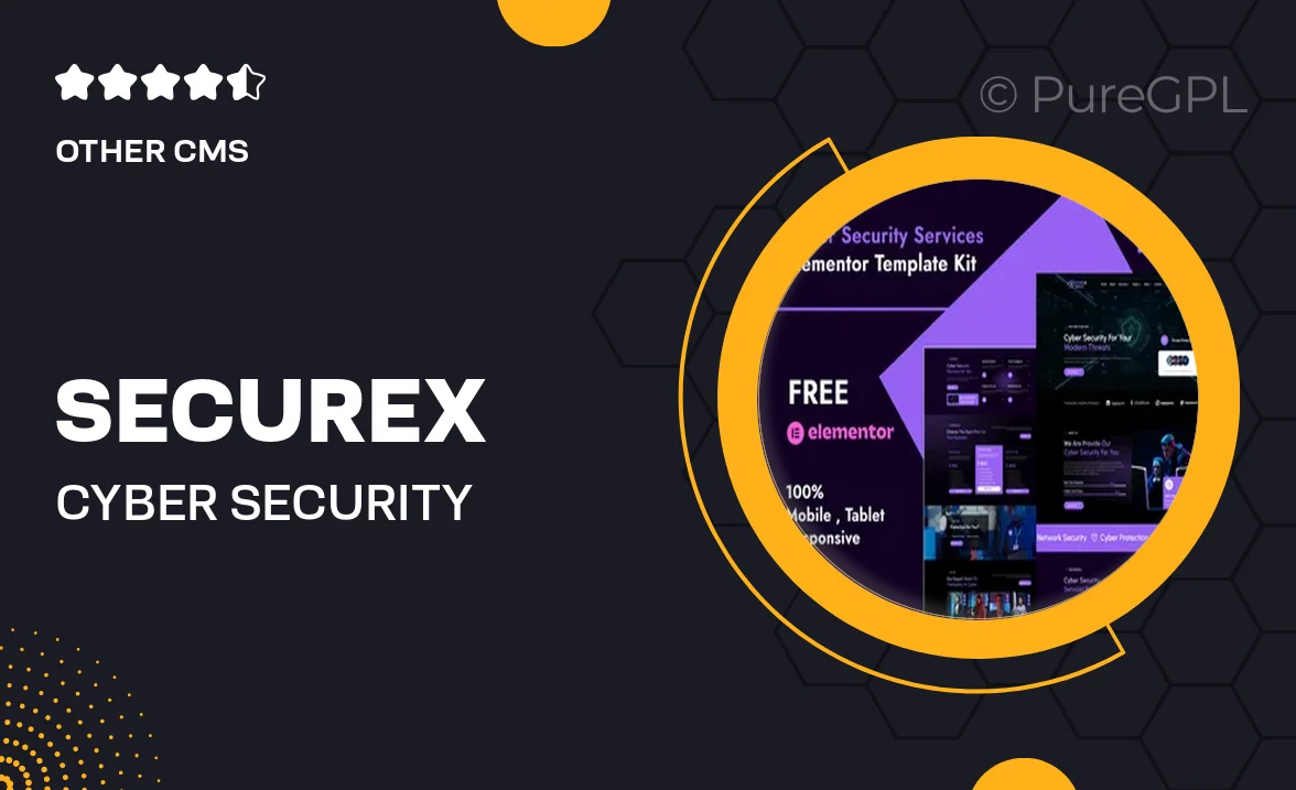 Securex – Cyber Security Services Elementor Template Kit