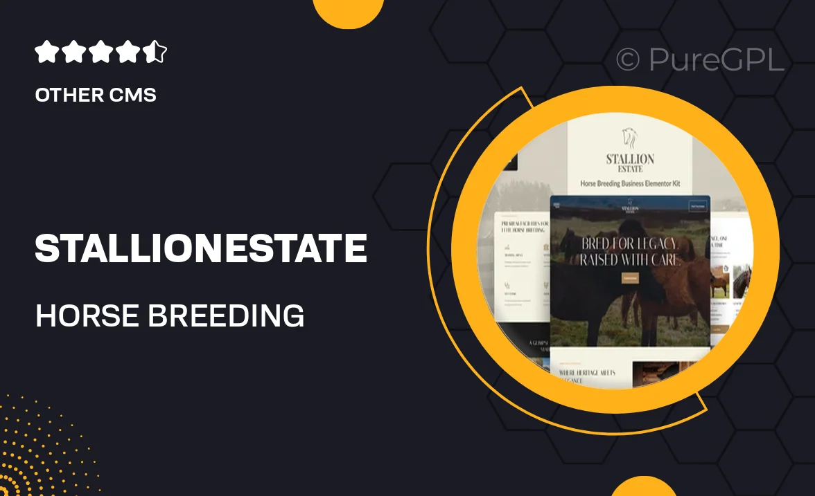 StallionEstate – Horse Breeding Business Elementor Pro Template Kit