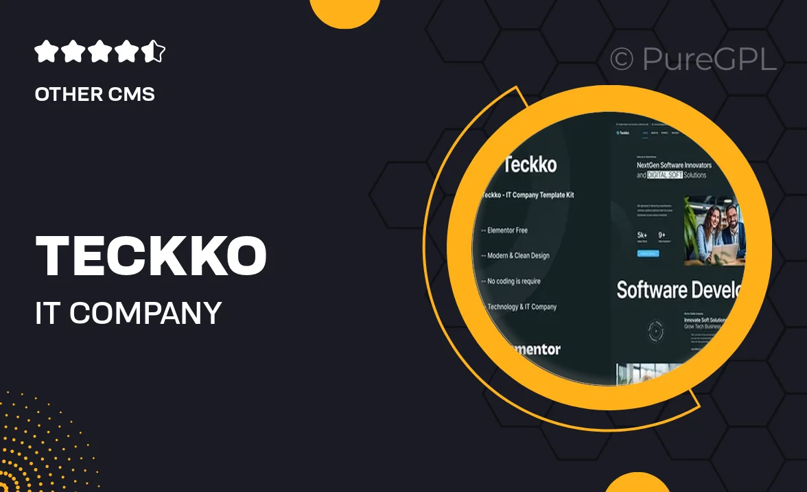 Teckko – IT Company Elementor Template Kit