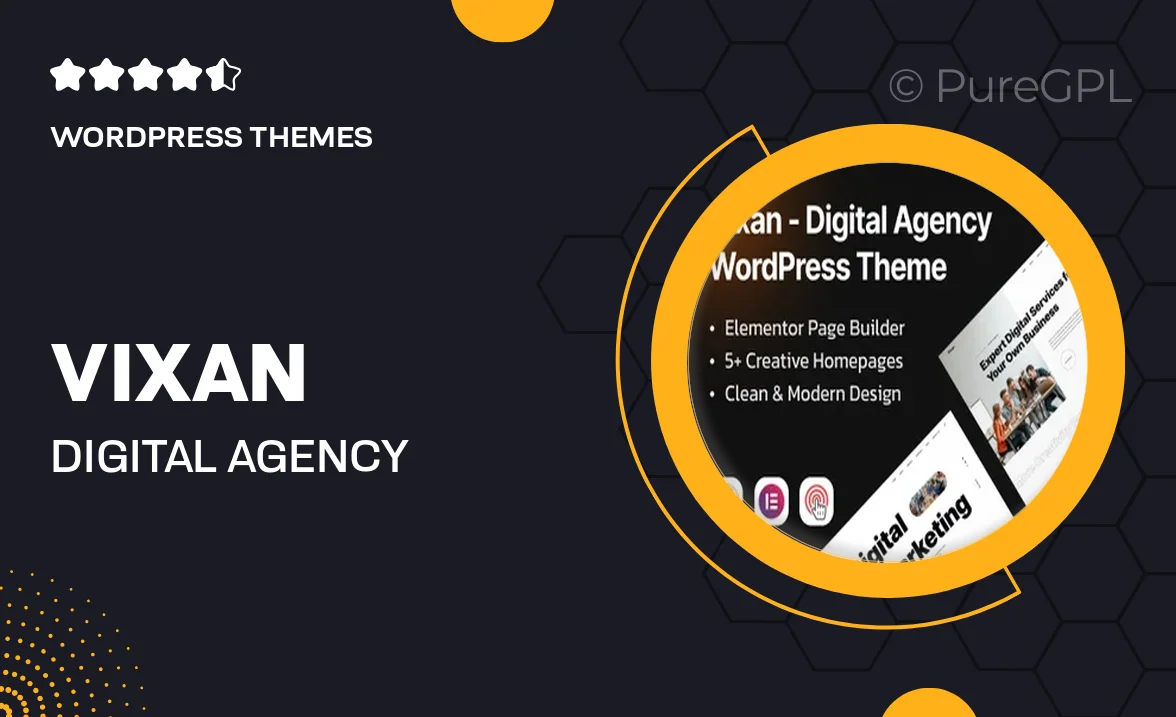 Vixan – Digital Agency Portfolio Elementor WordPress Theme