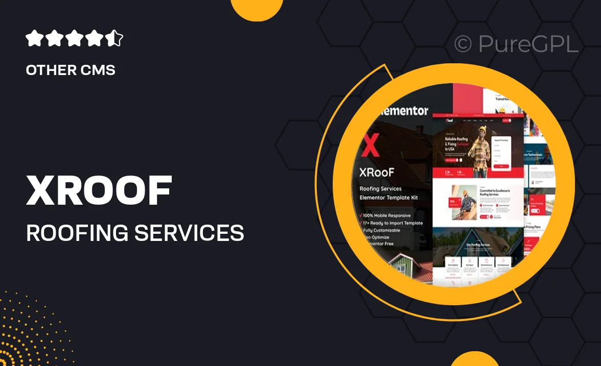 XRoof – Roofing Services Elementor Template Kit