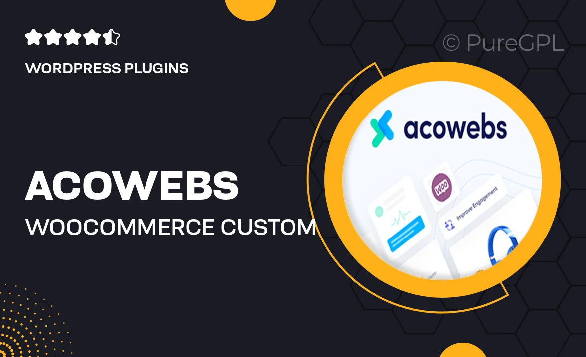 Acowebs | Woocommerce Custom Product Addons