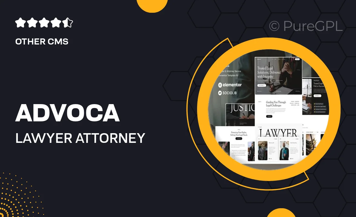 Advoca – Lawyer & Attorney Service Elementor Template Kit