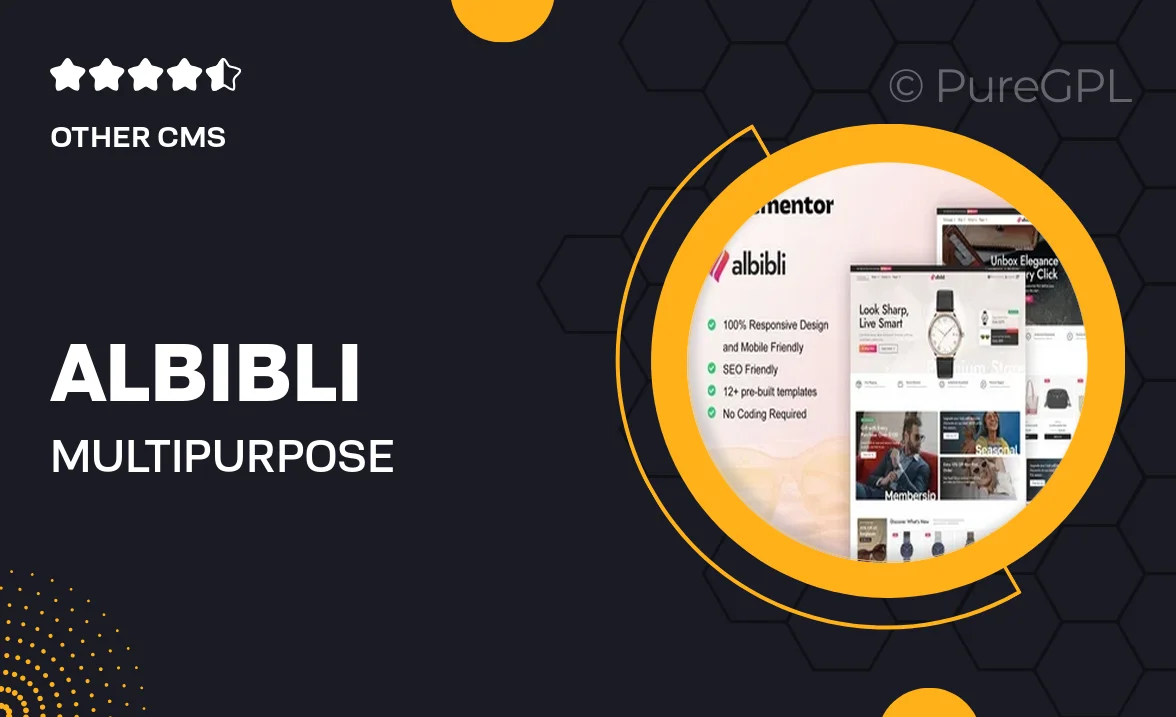 Albibli – Multipurpose Woocommerce Store Elementor Template Kit
