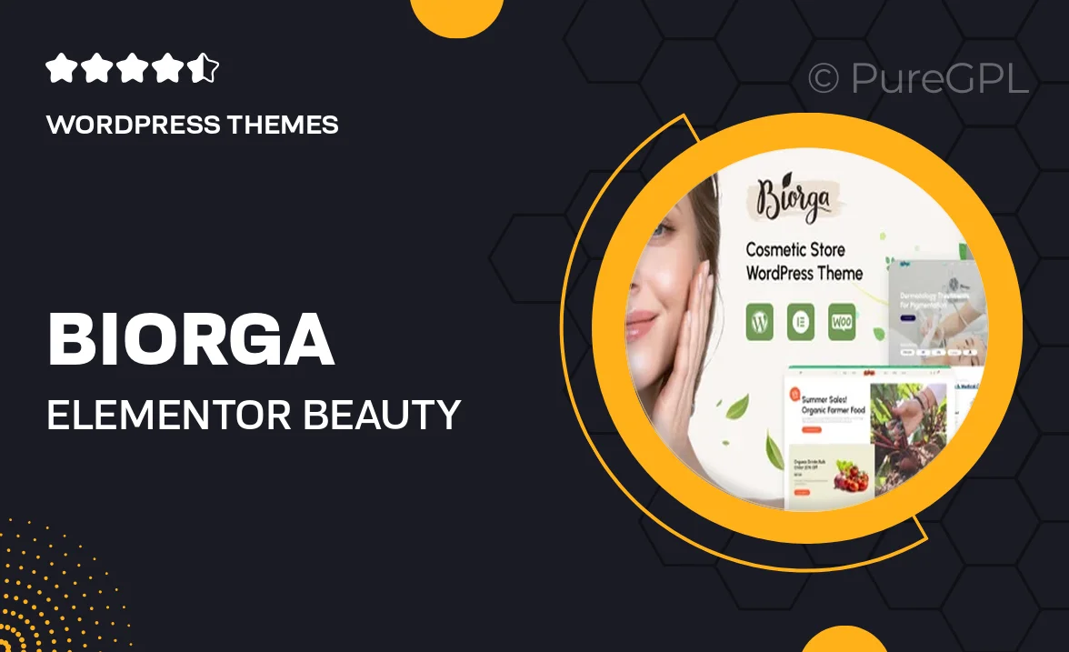 Biorga – Elementor Beauty Cosmetics Shop WordPress Theme