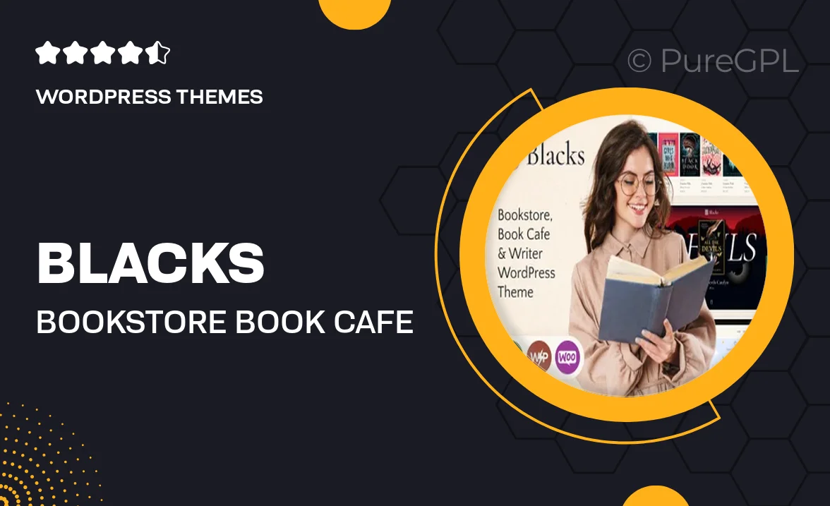 Blacks – Bookstore, Book Cafe & Writer WordPress Theme