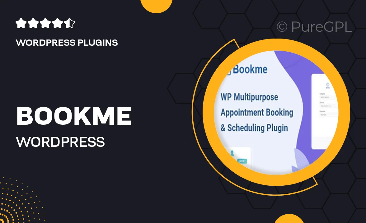 Bookme – WordPress Appointment Booking Scheduling Plugin