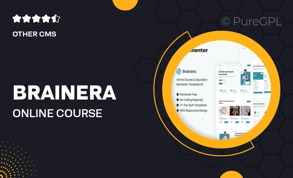 Brainera – Online Course & Education Elementor Template Kit