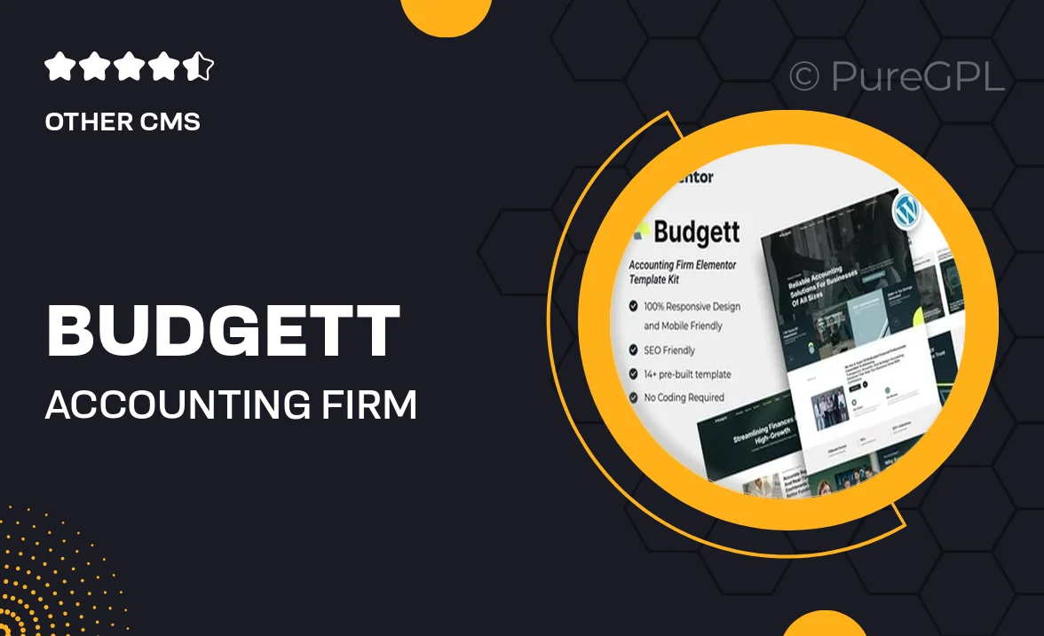 Budgett – Accounting Firm Elementor Template Kit