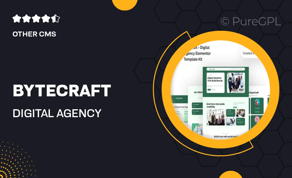 Bytecraft – Digital Agency Elementor Template Kit