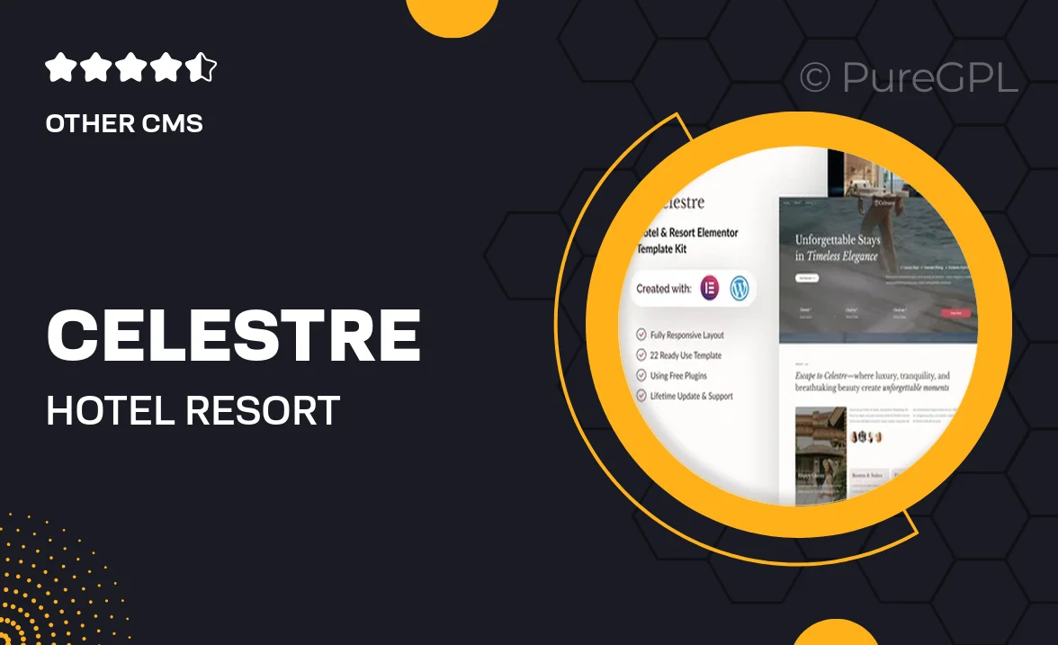 Celestre – Hotel & Resort Elementor Template Kit