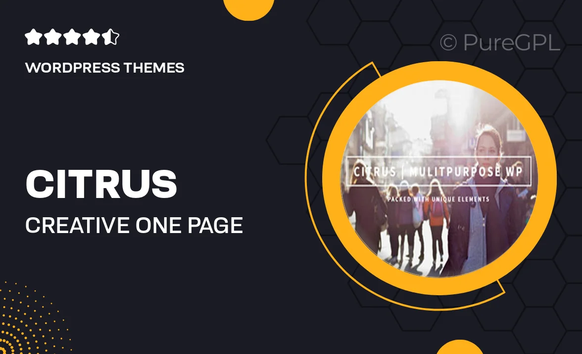 Citrus – Creative One Page Multi-Purpose Theme
