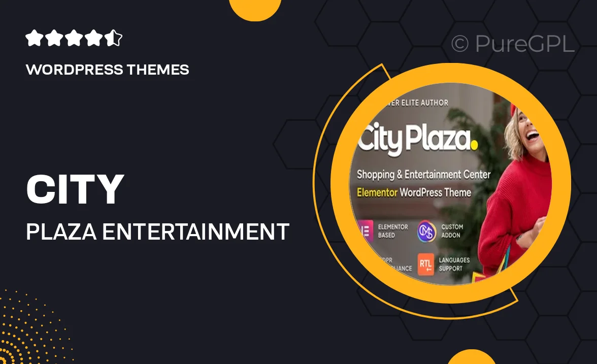 City Plaza – Entertainment Center & Shopping Mall WordPress Theme