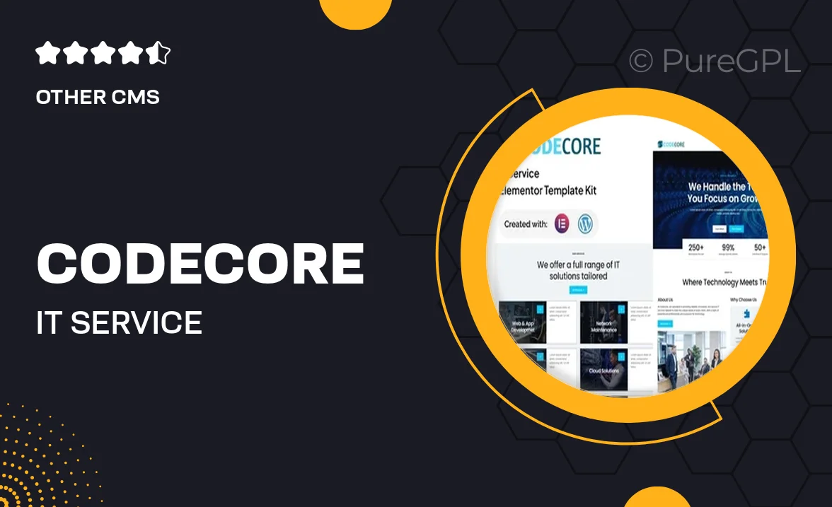 Codecore – IT Service Elementor Template Kit