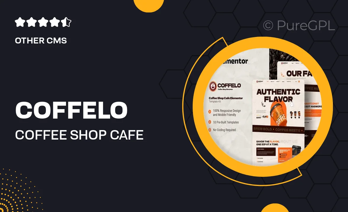Coffelo – Coffee Shop Cafe Elementor Template Kit