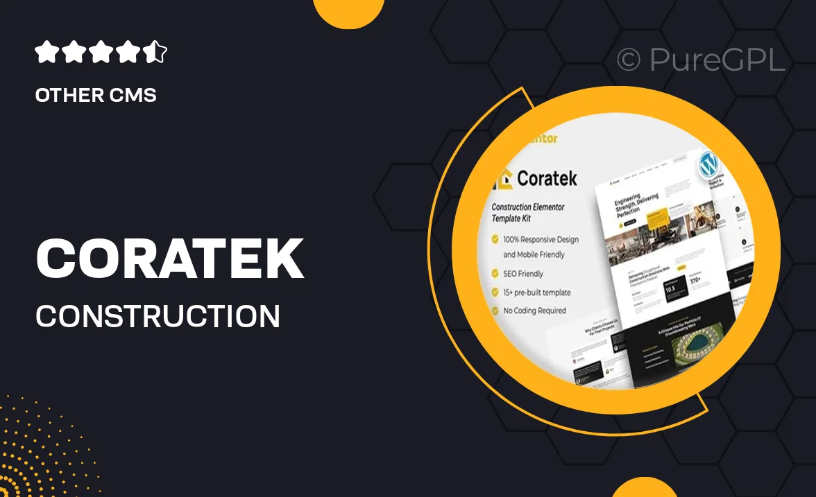 Coratek – Construction Elementor Template Kit