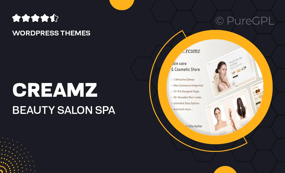 Creamz – Beauty Salon & Spa WooCommerce