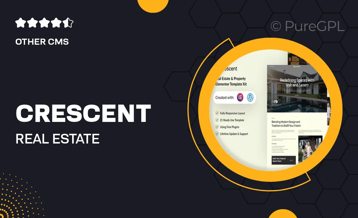 Crescent – Real Estate & Property Elementor Template Kit