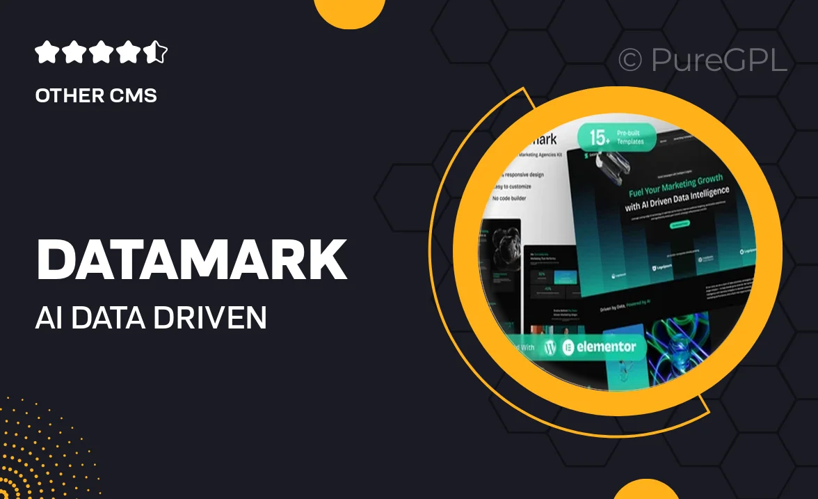 Datamark – AI & Data Driven Marketing Agencies Elementor Template Kit