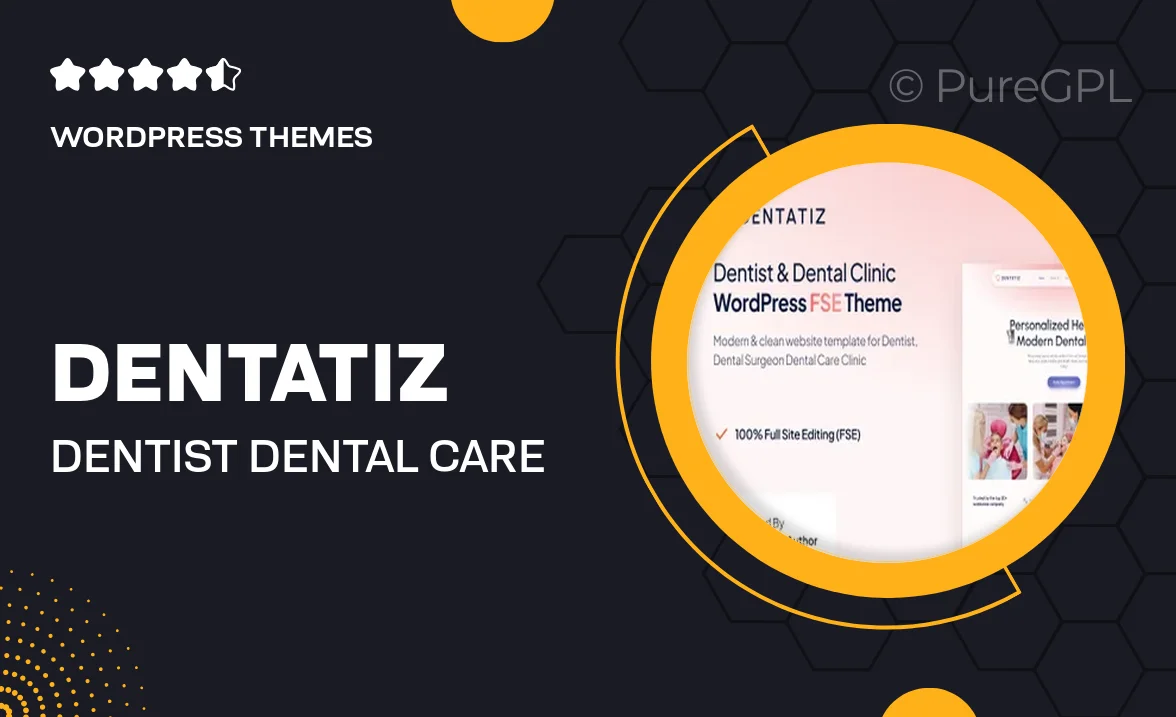 Dentatiz – Dentist & Dental Care Clinic FSE WordPress Theme