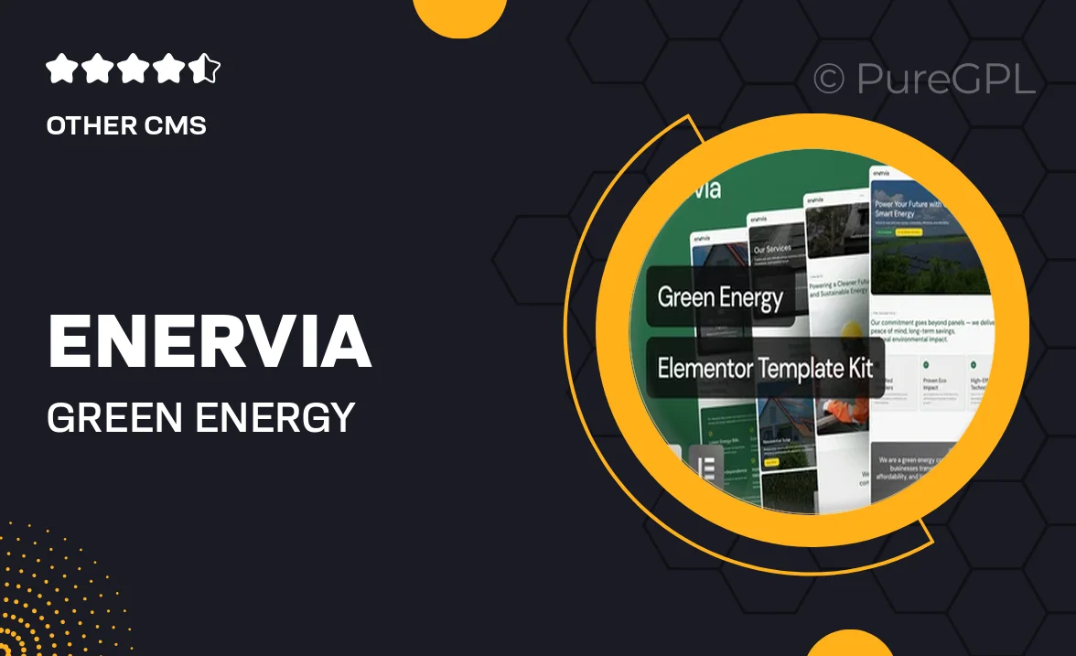Enervia – Green Energy Elementor Template Kit