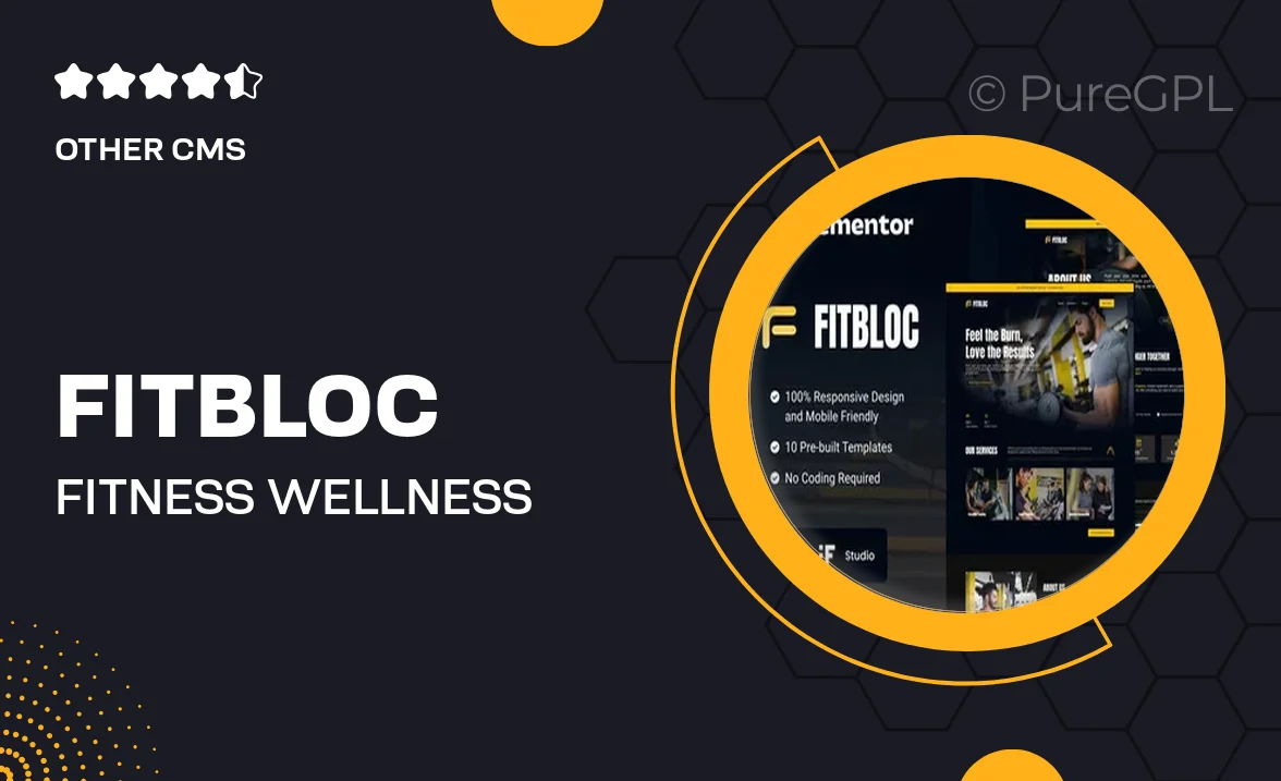 Fitbloc – Fitness & Wellness Elementor Template Kit