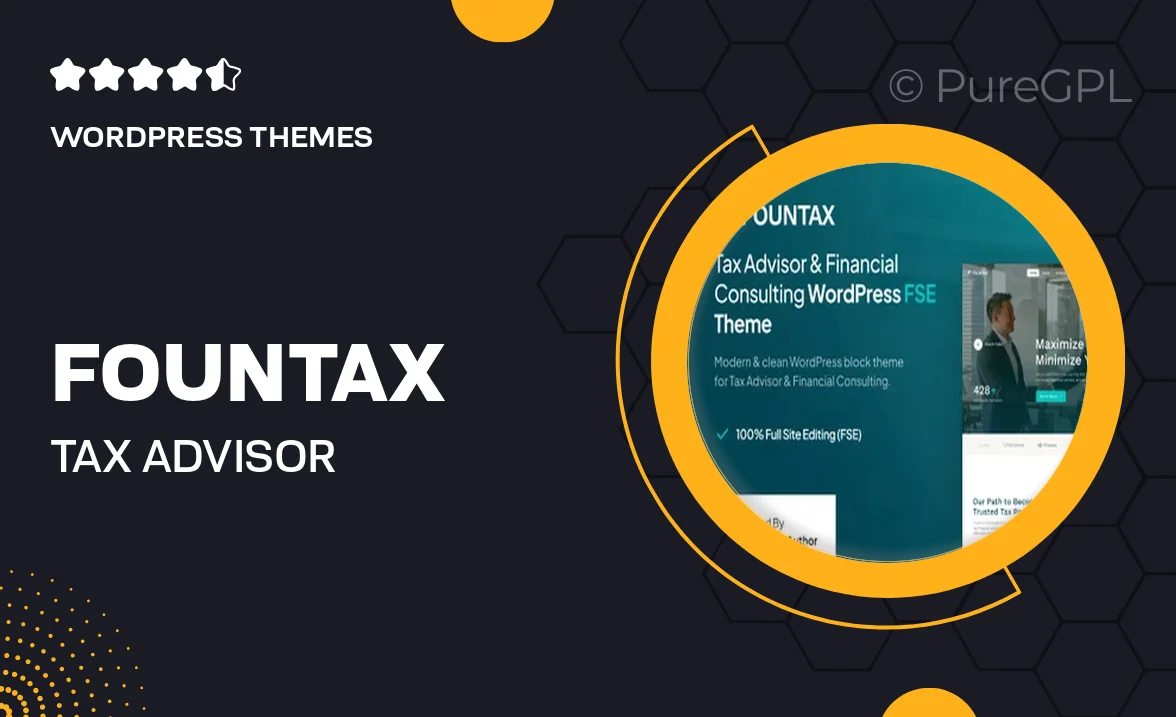 Fountax – Tax Advisor & Financial Consulting FSE WordPress Theme