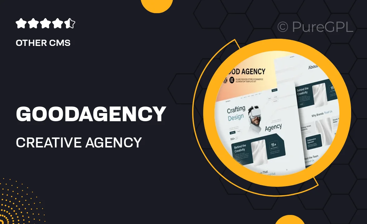 GoodAgency – Creative Agency Elementor Template Kit