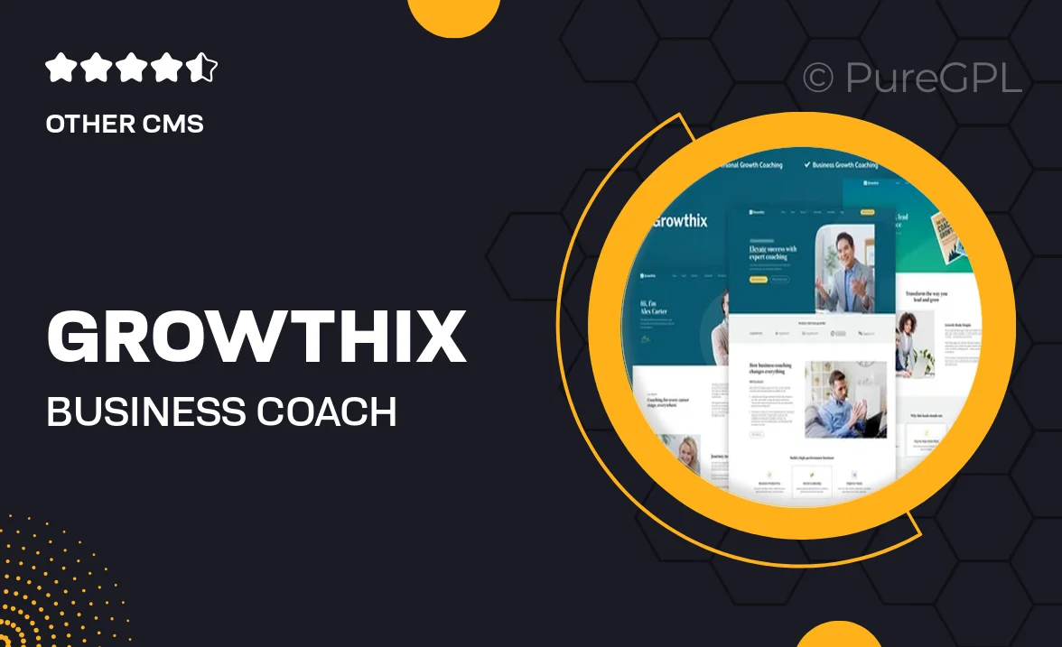 Growthix – Business Coach Elementor Pro Template Kit