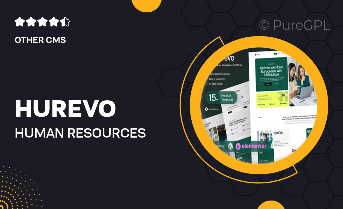 Hurevo – Human Resources Management HRM SAAS Platform Elementor Template Kit