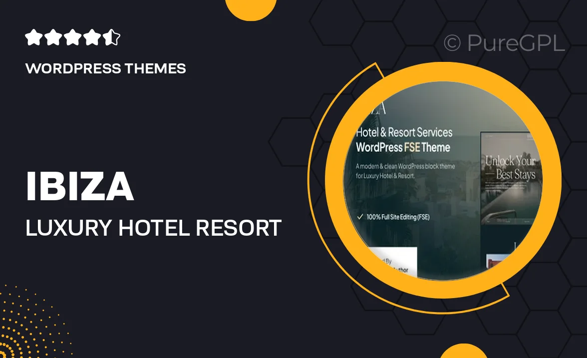 Ibiza – Luxury Hotel & Resort FSE WordPress Theme