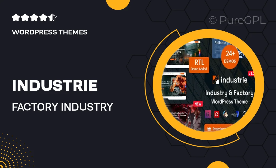 Industrie – Factory & Industry WordPress Theme