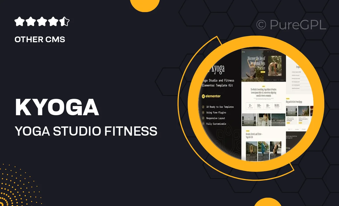 Kyoga – Yoga Studio & Fitness Elementor Template Kit
