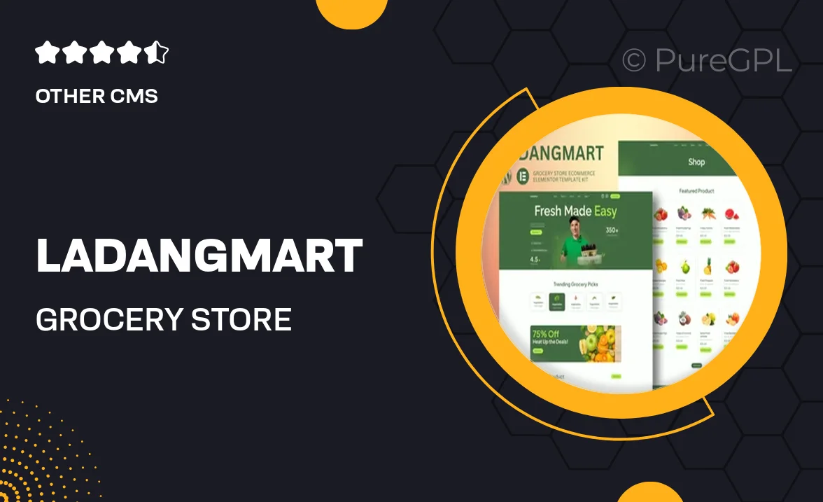 Ladangmart – Grocery Store eCommerce Elementor Template Kit