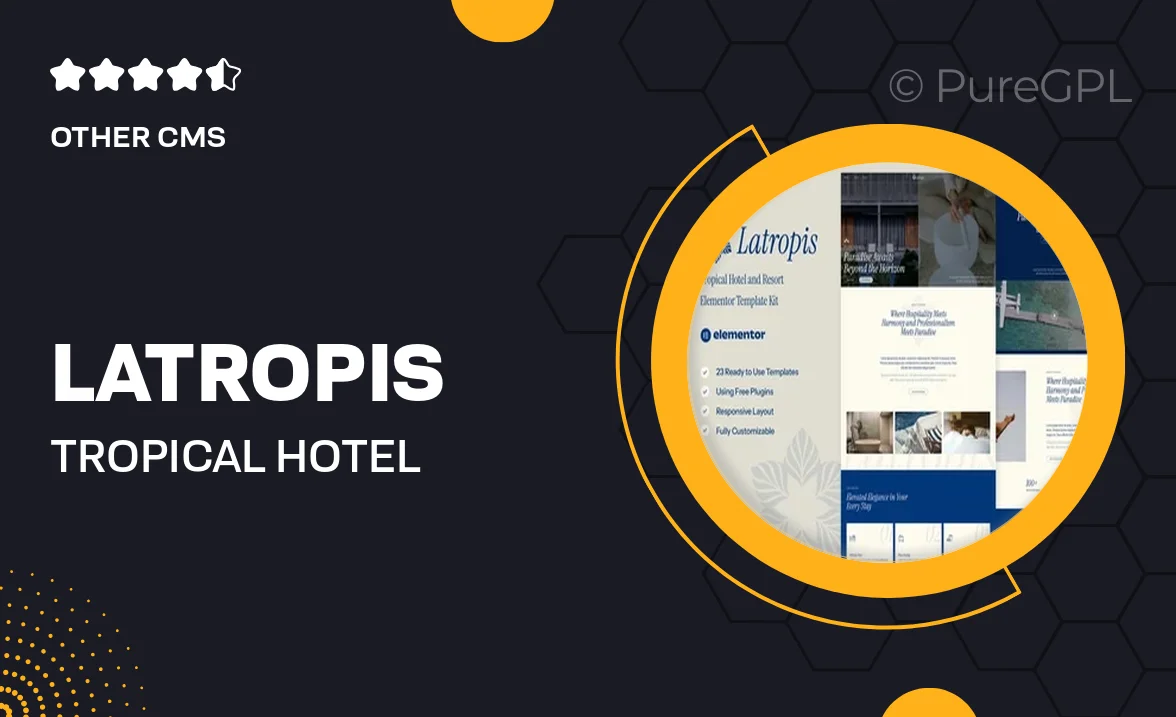 Latropis – Tropical Hotel & Resort Elementor Template Kit