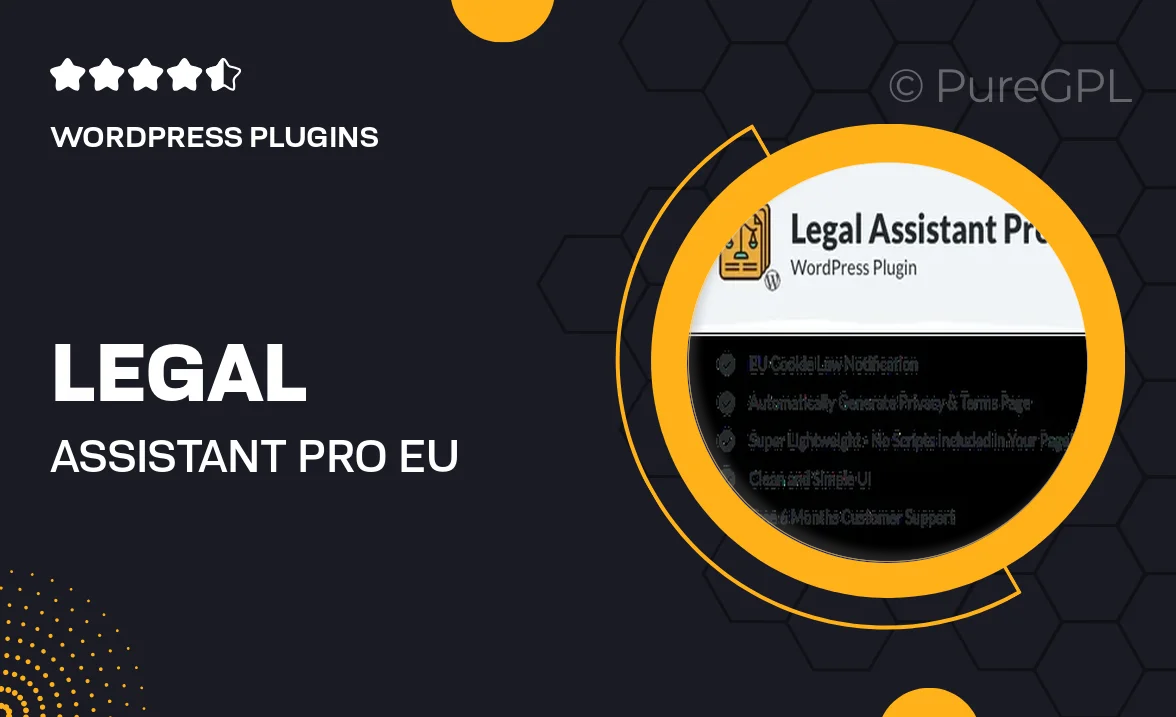 Legal Assistant Pro – EU Cookie Law, Terms & Privacy Generator
