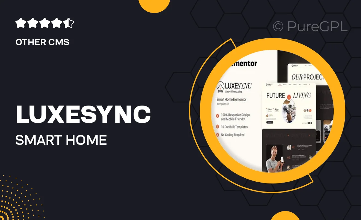 Luxesync – Smart Home Elementor Template Kit