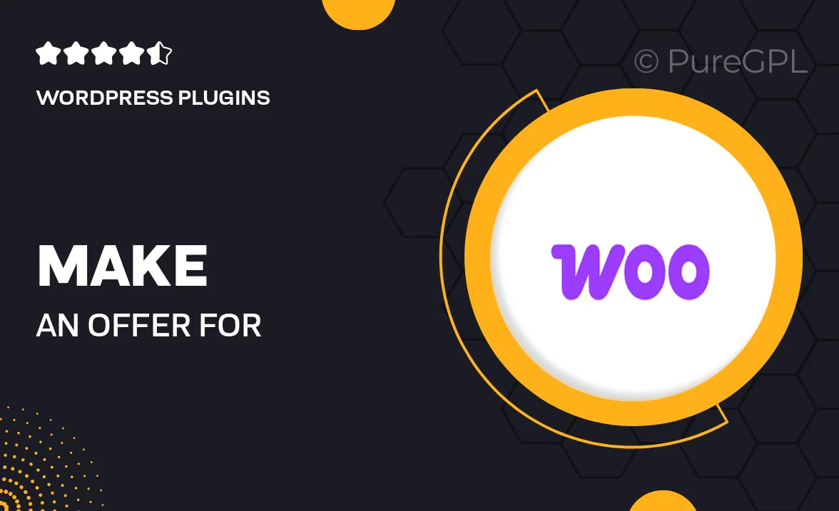 Make an Offer For Woocommerce