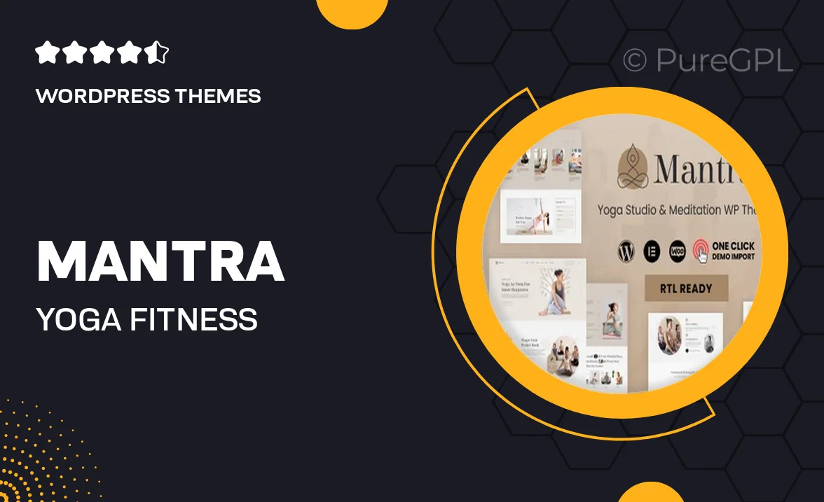Mantra – Yoga Fitness WordPress Theme