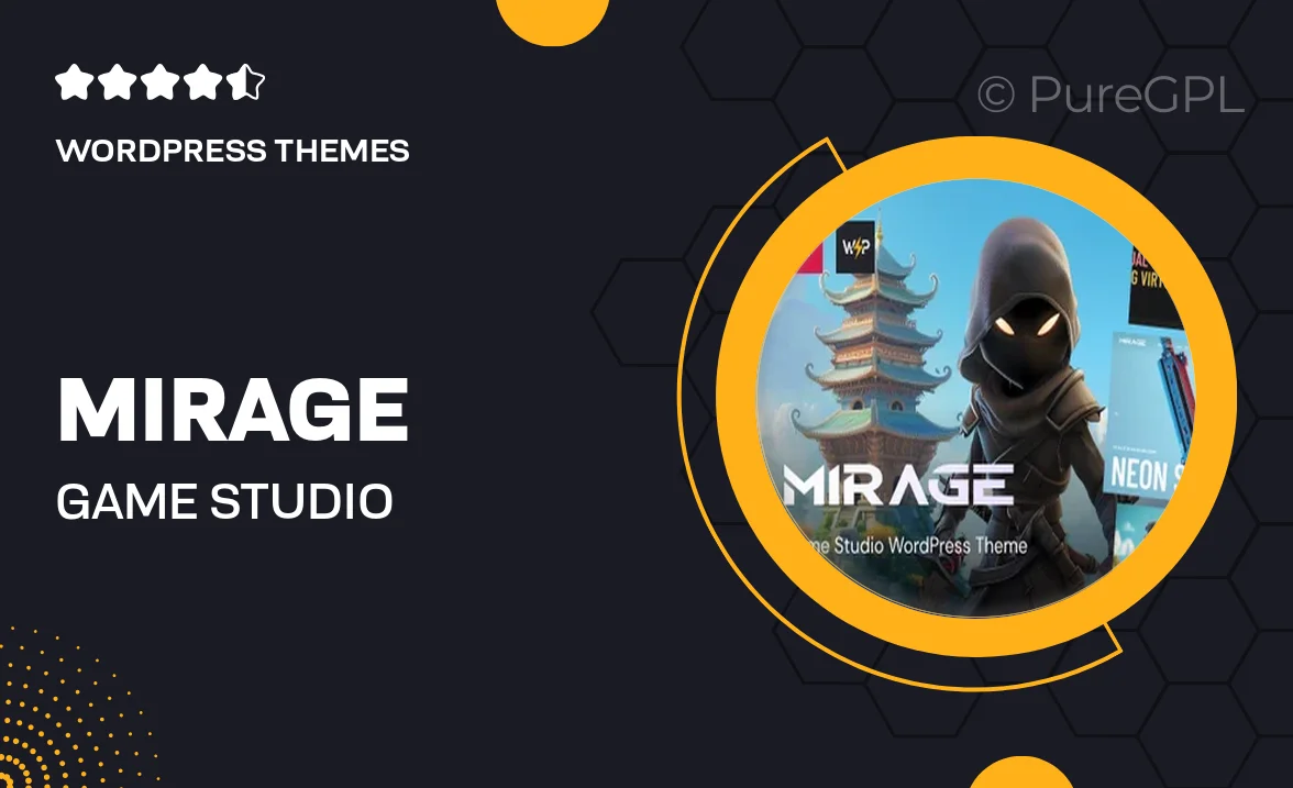 Mirage – Game Studio WordPress Theme