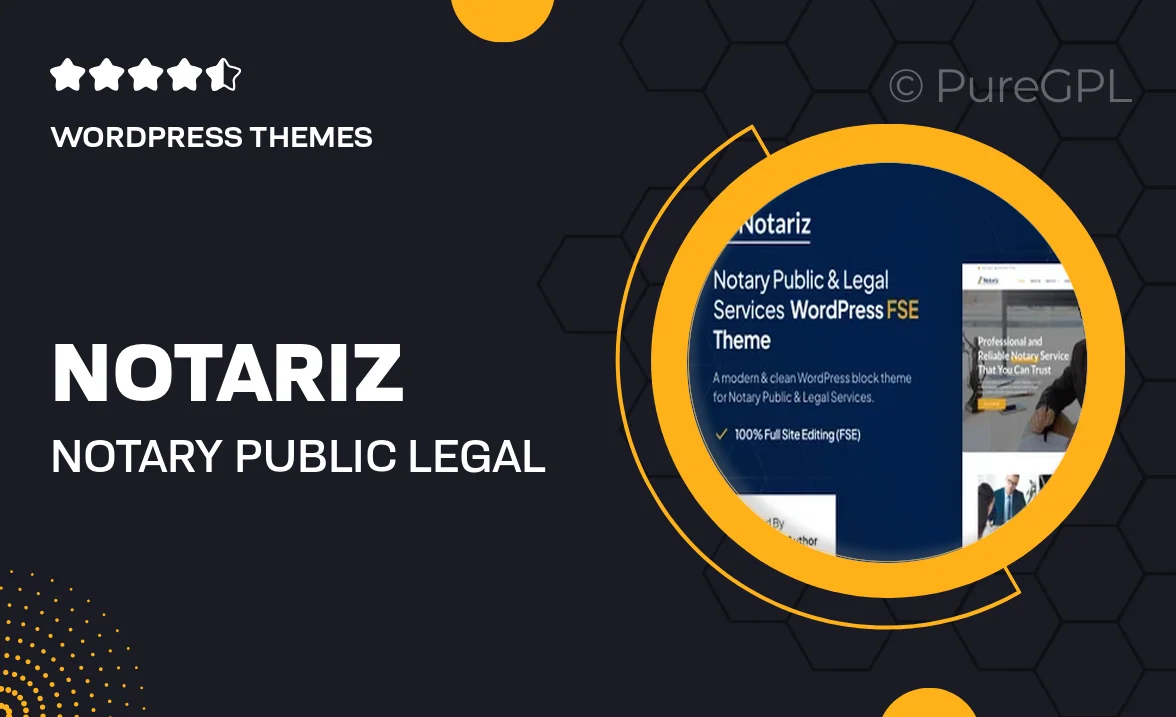 Notariz – Notary Public & Legal Services FSE WordPress Theme