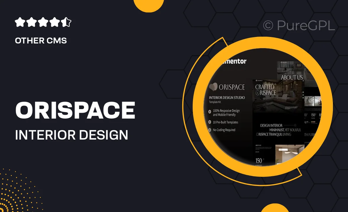 Orispace – Interior Design Studio Elementor Template Kit