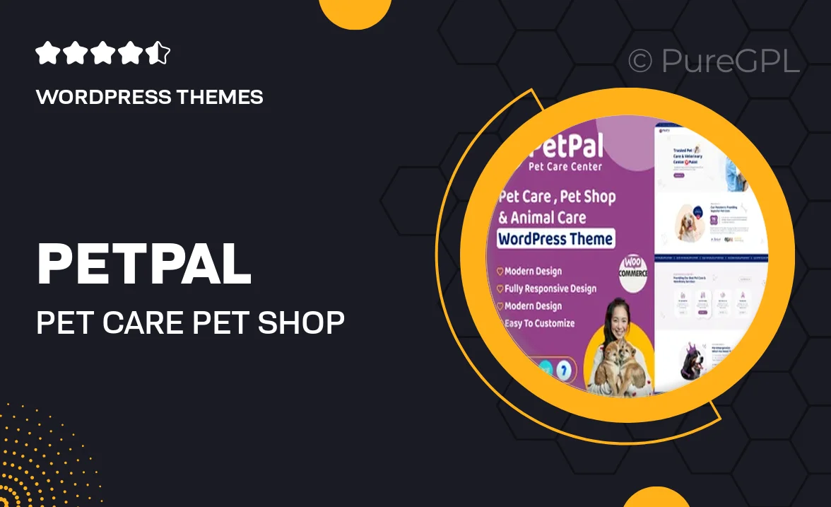 Petpal – Pet Care & Pet Shop WordPress Theme